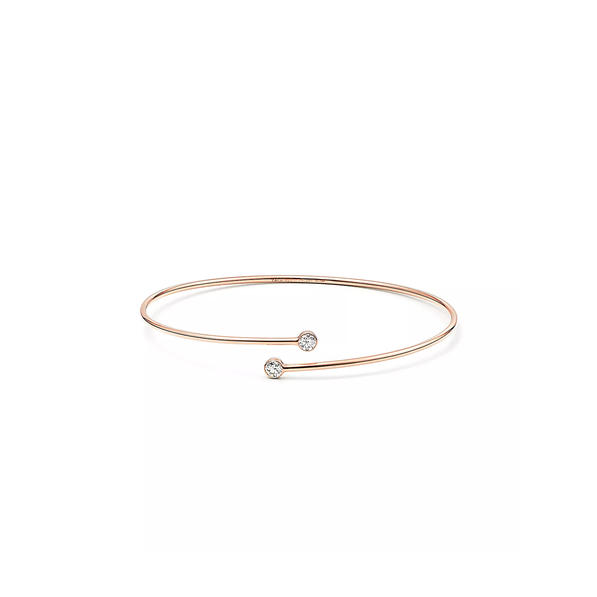 TIFFANY ELSA PERETTI® DIAMOND HOOP SINGLE-ROW BANGLE 60152213